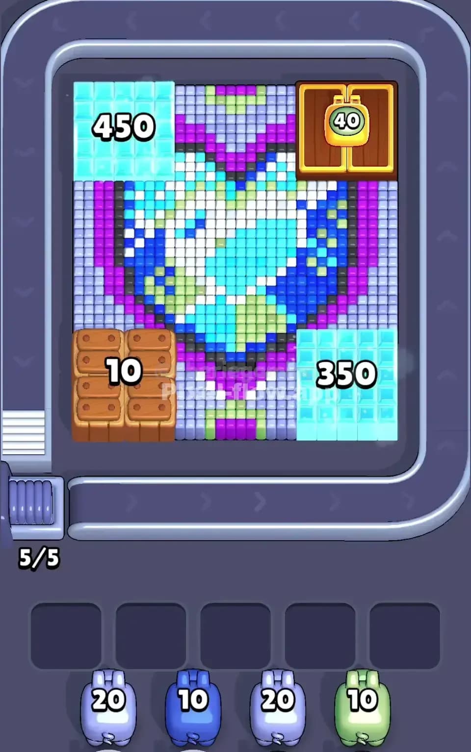 Pixel Flow Level 676 Screenshot