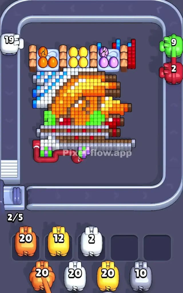 Pixel Flow Level 483 Solution 2