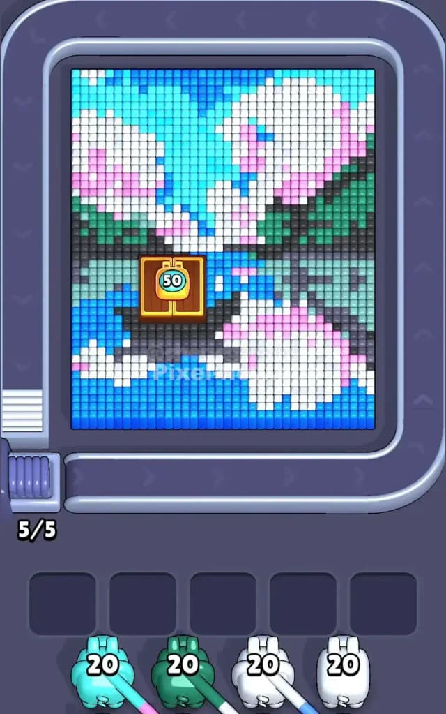 Pixel Flow Level 621 Gameplay