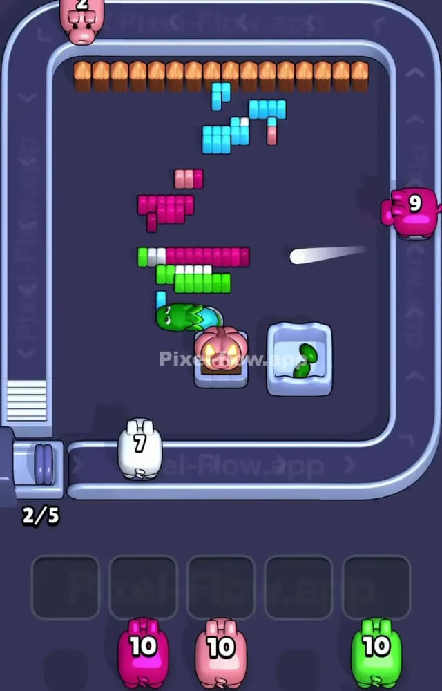 Pixel Flow Level 1203 Solution 3