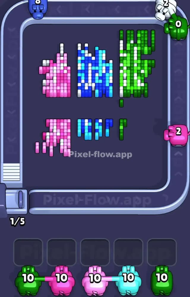 Pixel Flow Level 1014 Solution 2