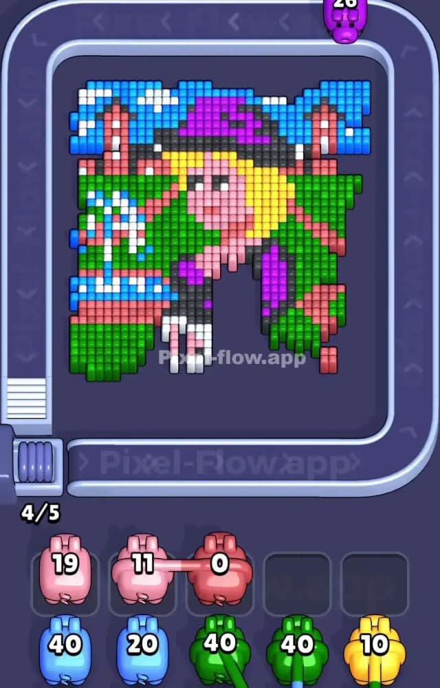 Pixel Flow Level 1019 Solution 1