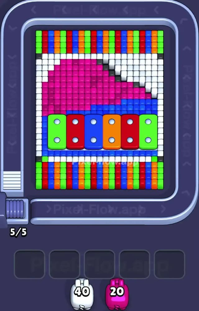 Pixel Flow Level 1401 Gameplay