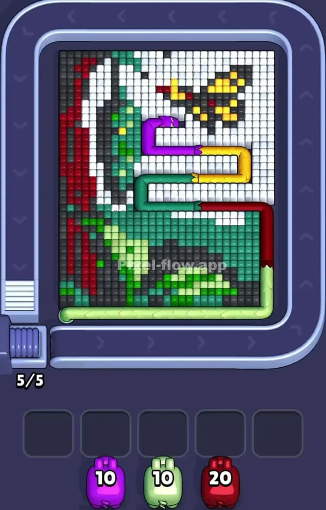 Pixel Flow Level 1103 Gameplay