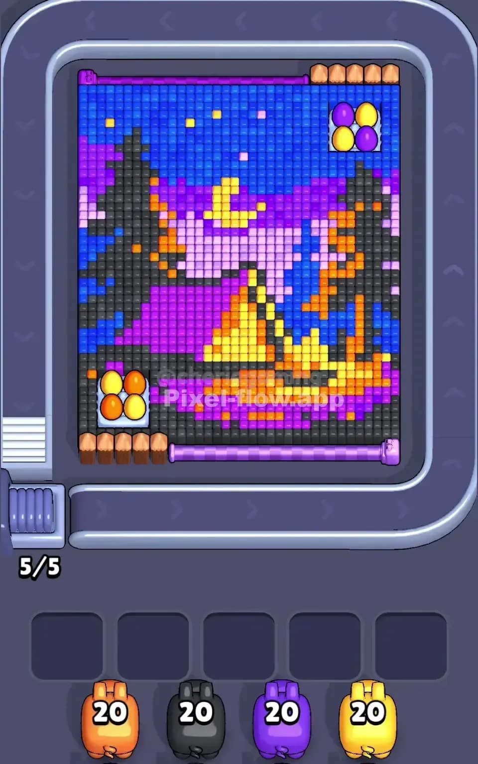 Pixel Flow Level 622 Screenshot