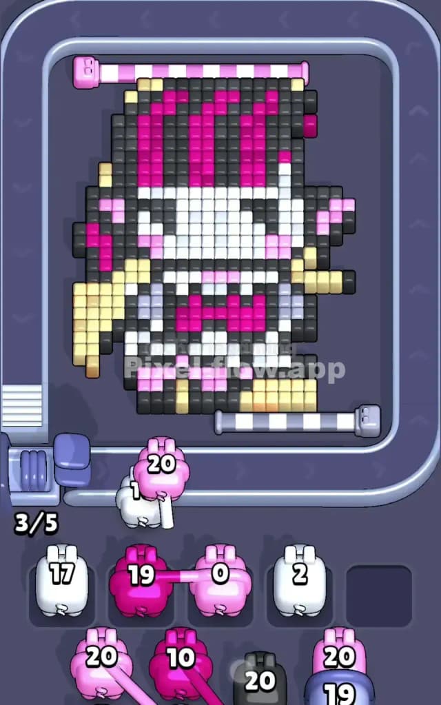 Pixel Flow Level 205 Solution 1