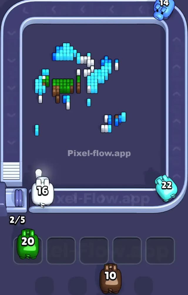Pixel Flow Level 1012 Solution 3