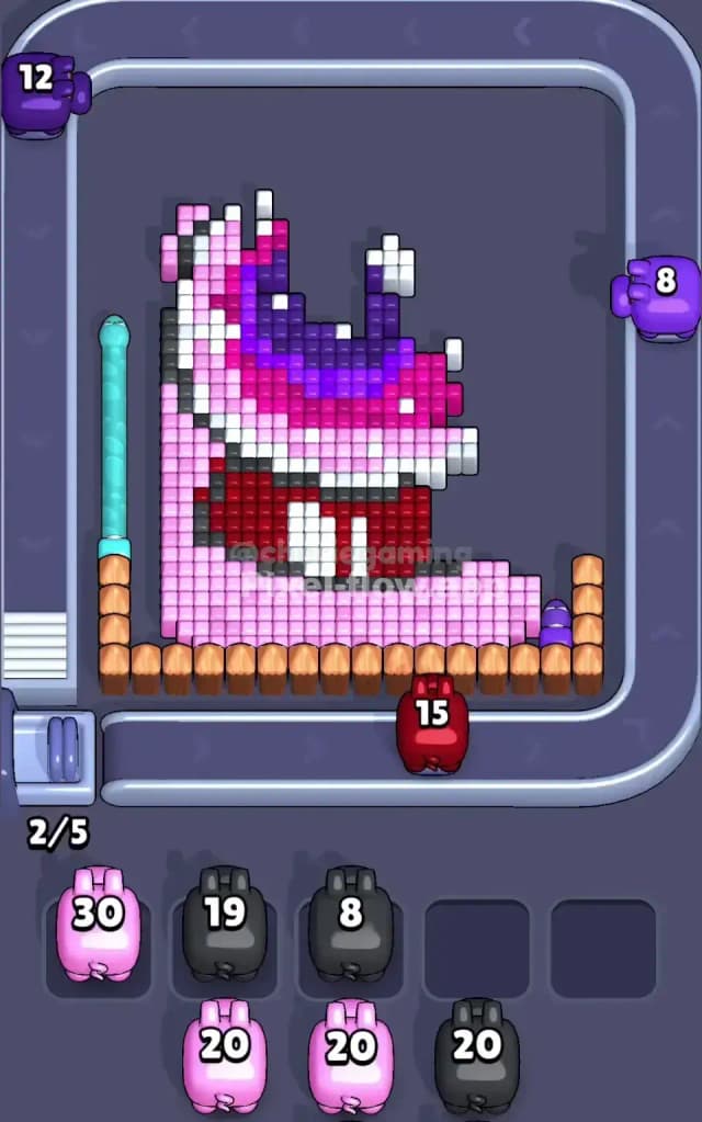 Pixel Flow Level 529 Solution 2