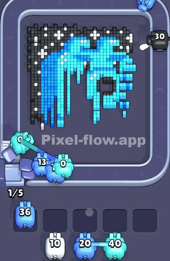 Pixel Flow Level 391 Solution 2