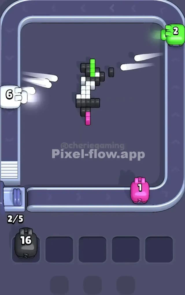 Pixel Flow Level 55 Solution 3