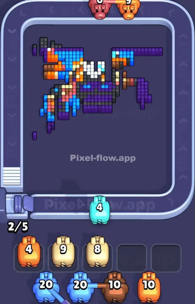 Pixel Flow Level 1073 Solution 2