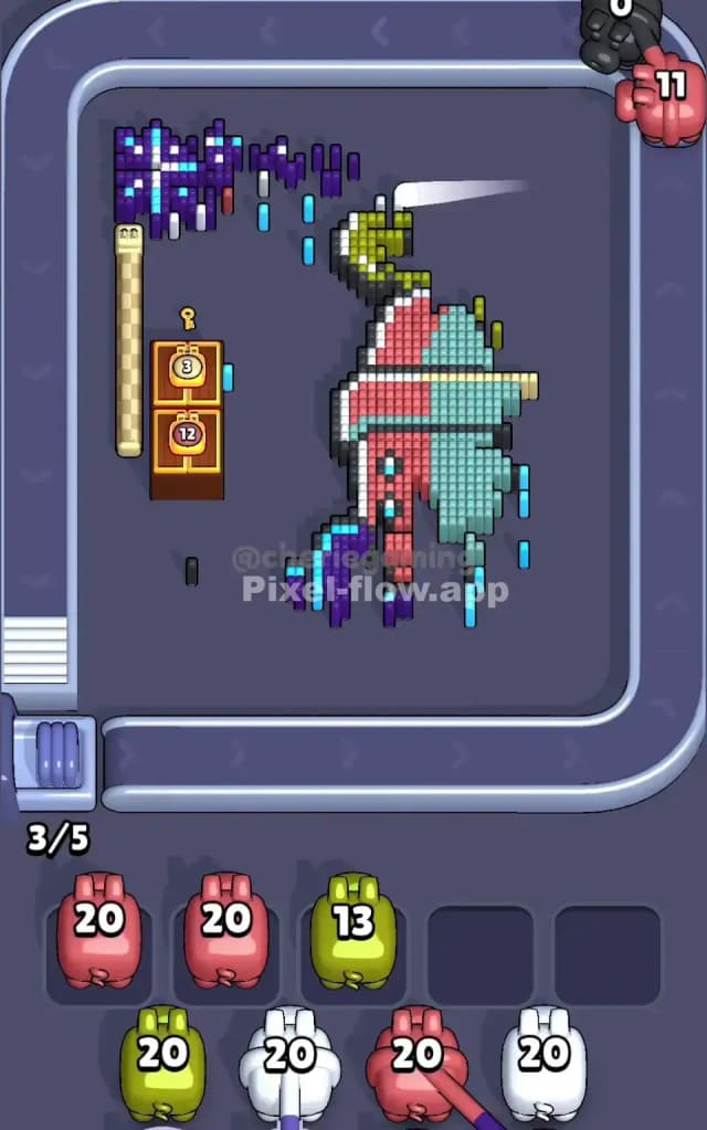 Pixel Flow Level 584 Solution 2