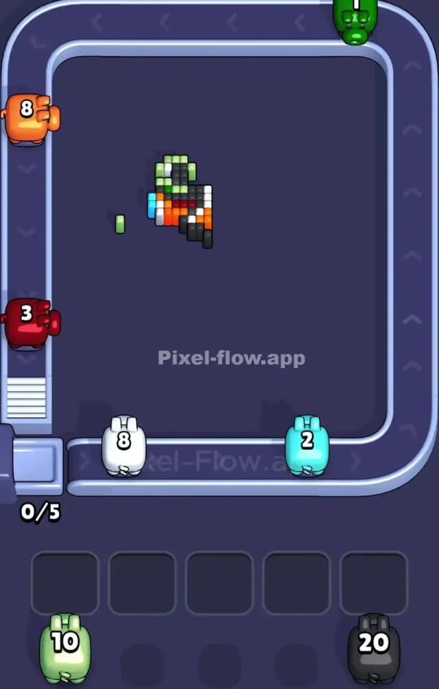 Pixel Flow Level 804 Solution 3