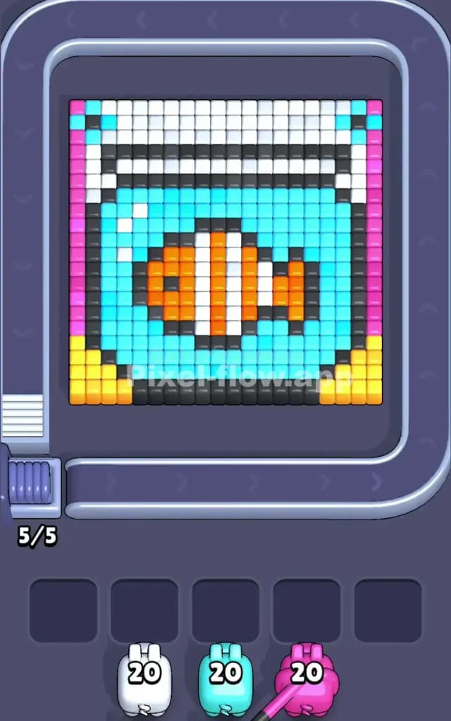 Pixel Flow Level 15 Gameplay