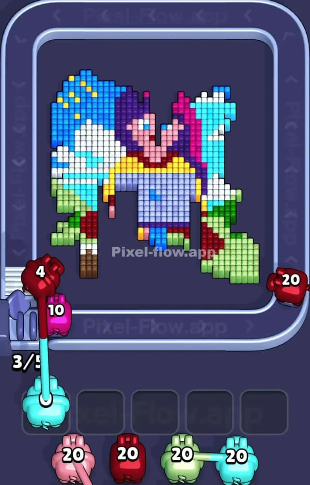 Pixel Flow Level 1119 Solution 2