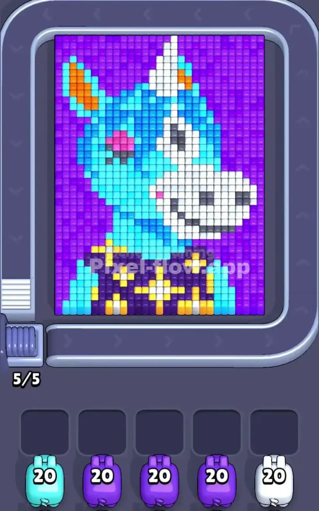 Pixel Flow Level 184 Gameplay