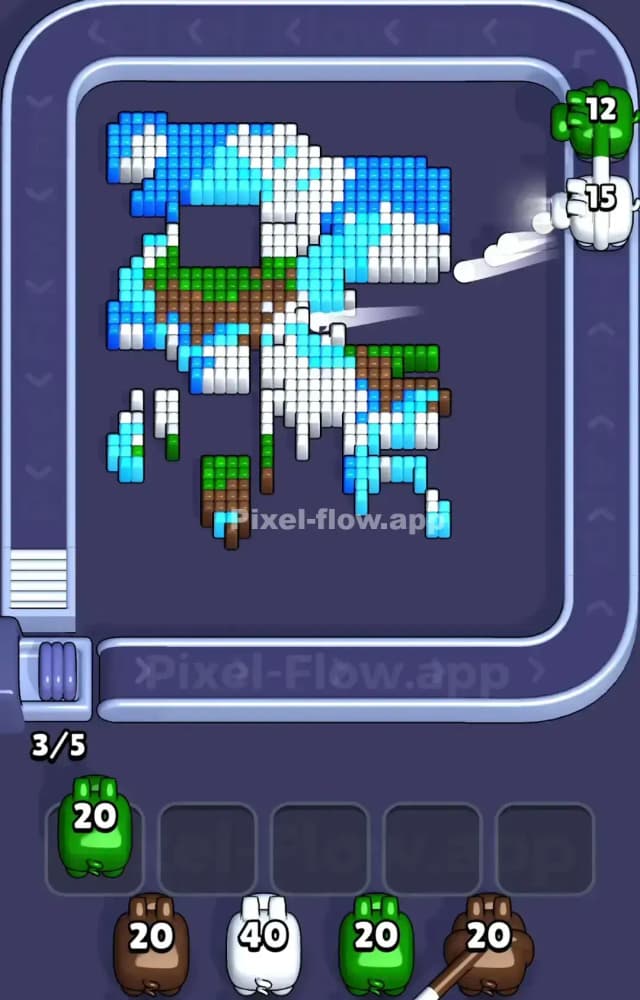 Pixel Flow Level 1012 Solution 2