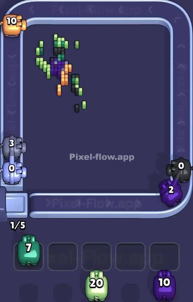 Pixel Flow Level 1419 Solution 3