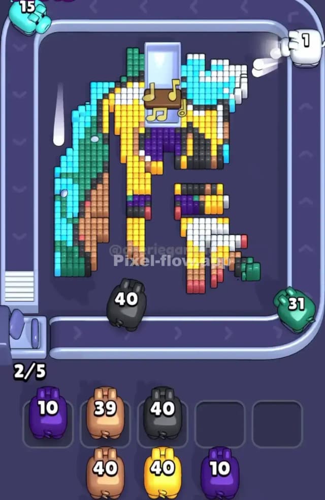 Pixel Flow Level 1628 Solution 2