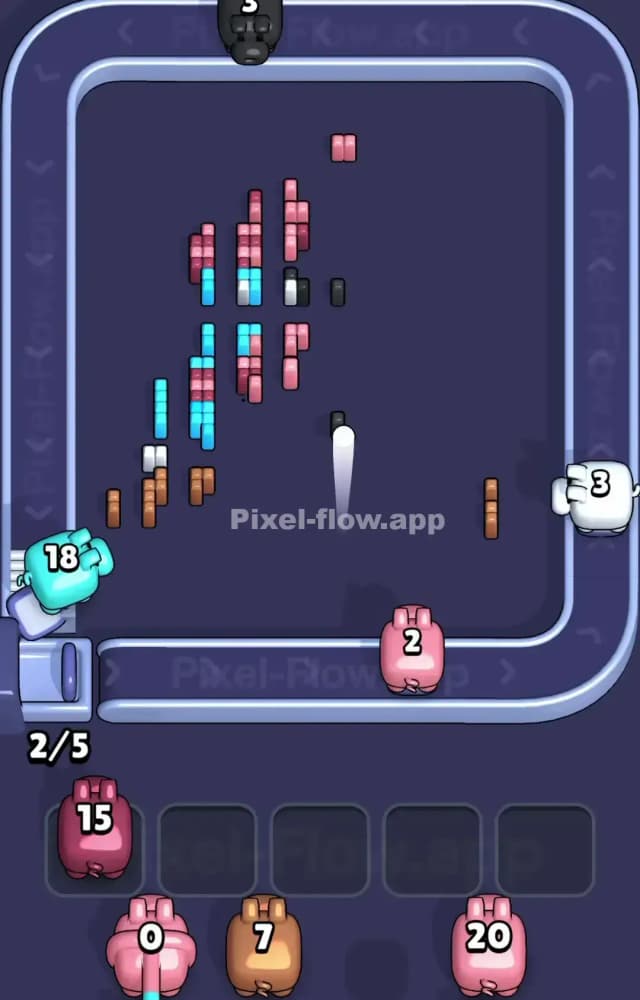 Pixel Flow Level 1598 Solution 3