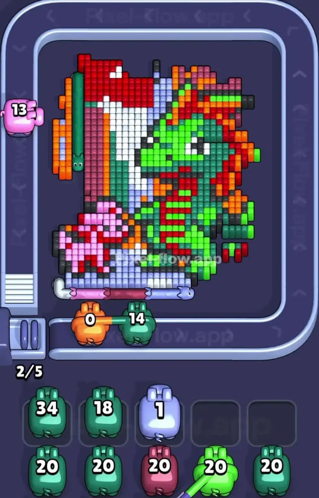 Pixel Flow Level 1117 Solution 1