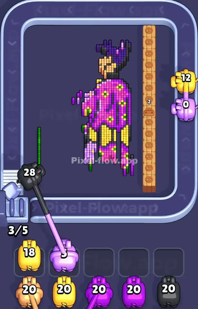 Pixel Flow Level 1037 Solution 2