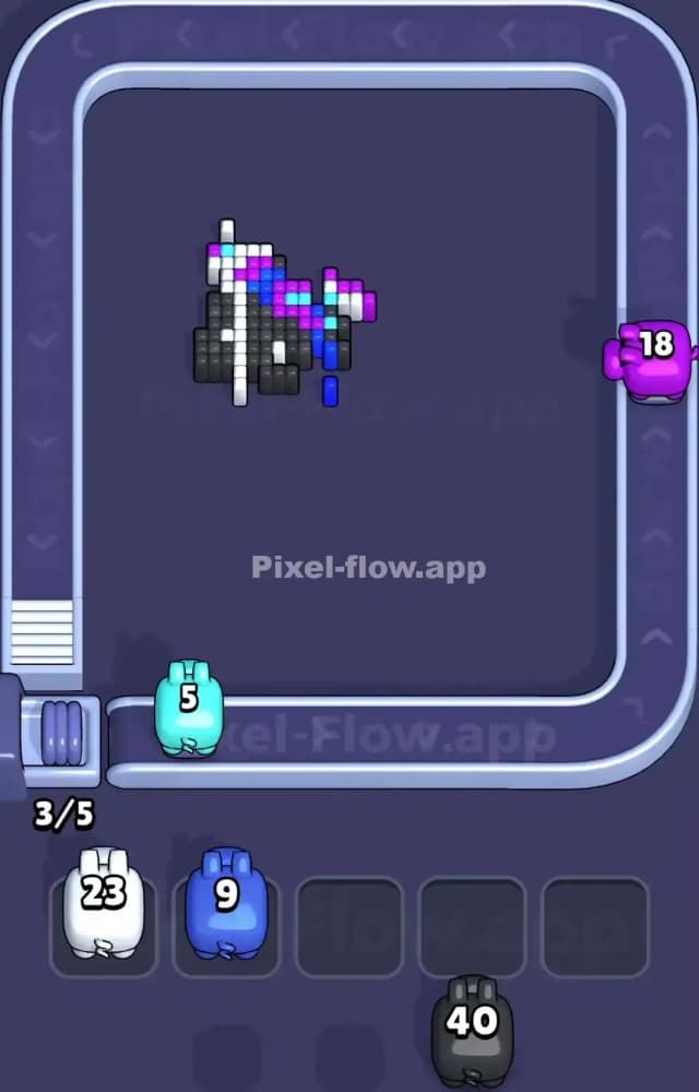Pixel Flow Level 1047 Solution 3