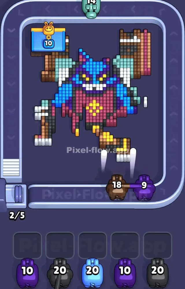 Pixel Flow Level 1017 Solution 2