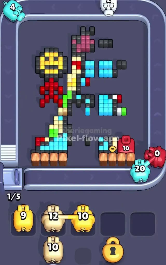 Pixel Flow Level 499 Solution 2