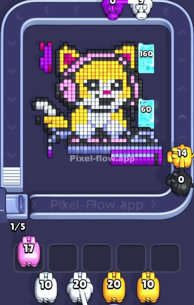 Pixel Flow Level 812 Solution 1