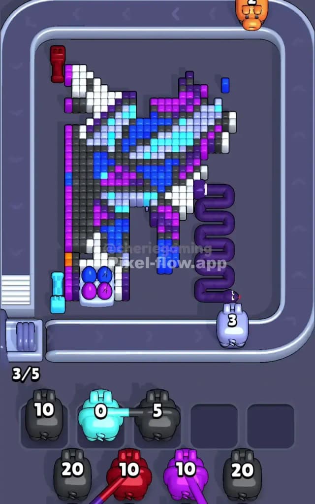 Pixel Flow Level 446 Solution 2