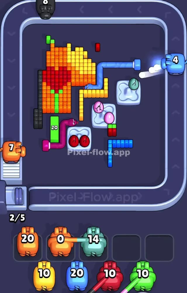 Pixel Flow Level 887 Solution 3