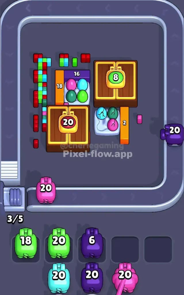 Pixel Flow Level 443 Solution 1