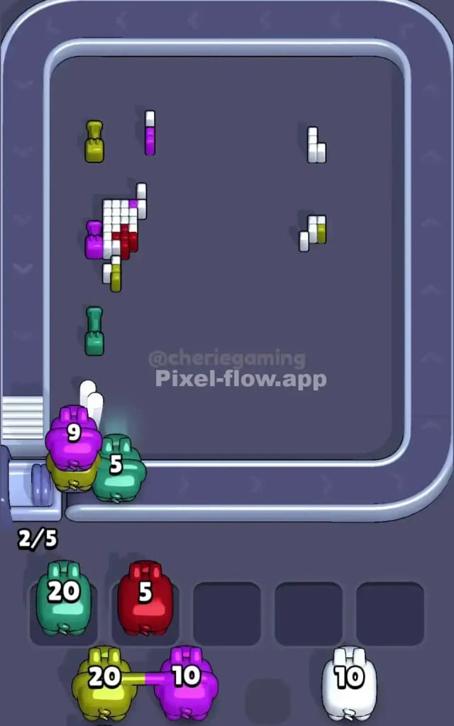 Pixel Flow Level 614 Solution 3