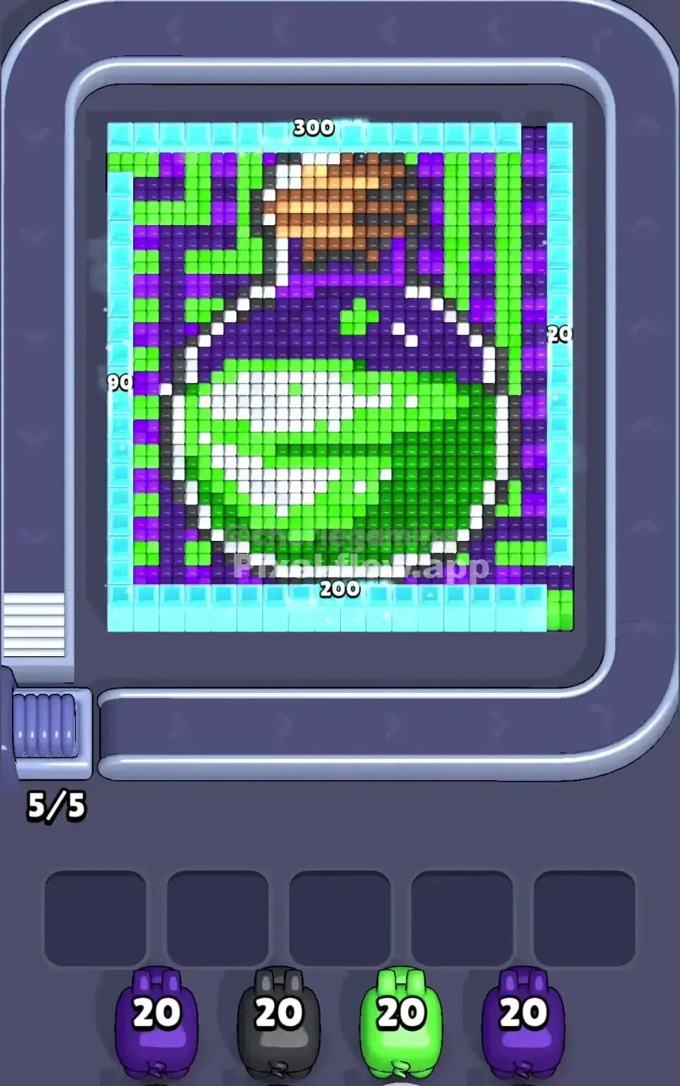 Pixel Flow Level 606 Screenshot