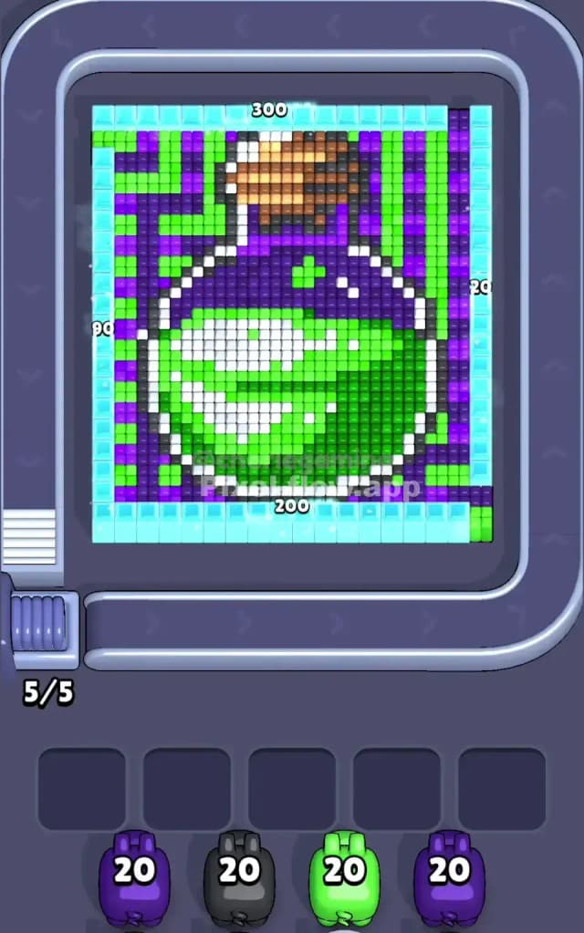 Pixel Flow Level 606 Gameplay