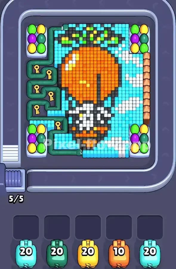 Pixel Flow Level 414 Gameplay