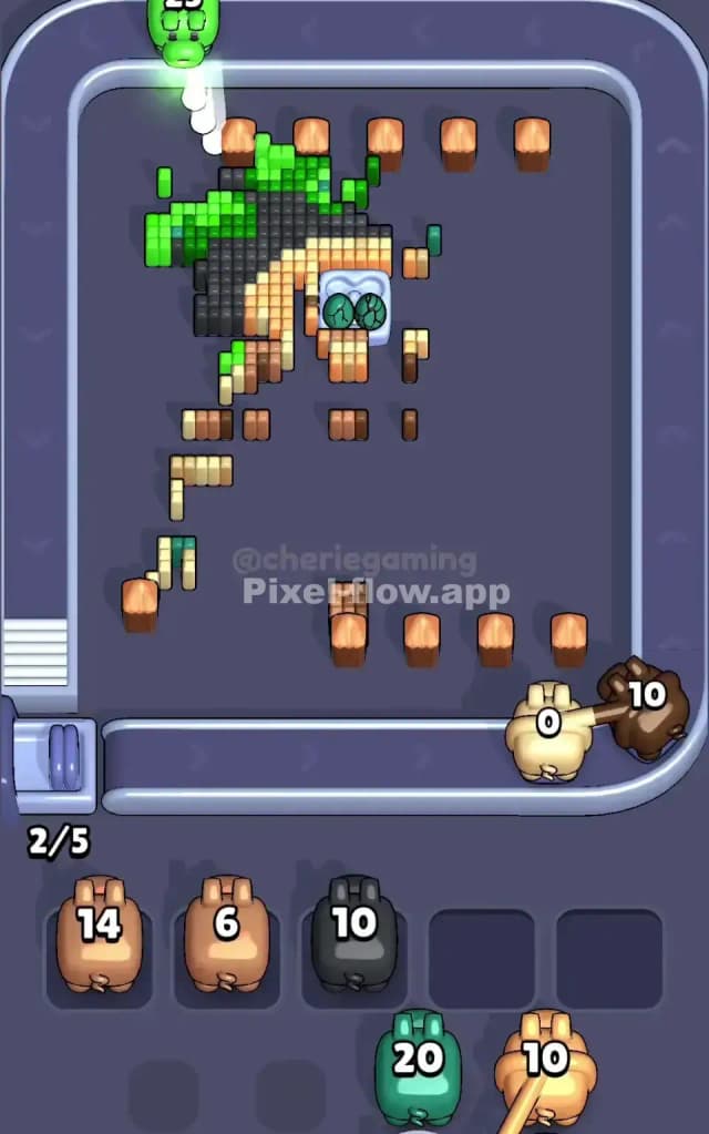 Pixel Flow Level 654 Solution 3