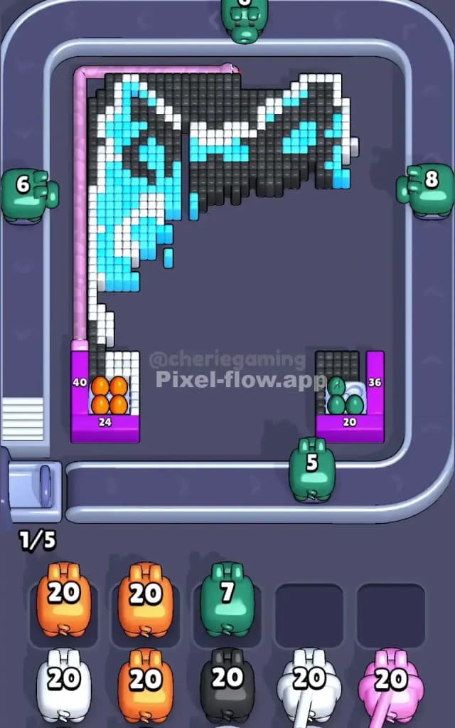 Pixel Flow Level 515 Solution 2