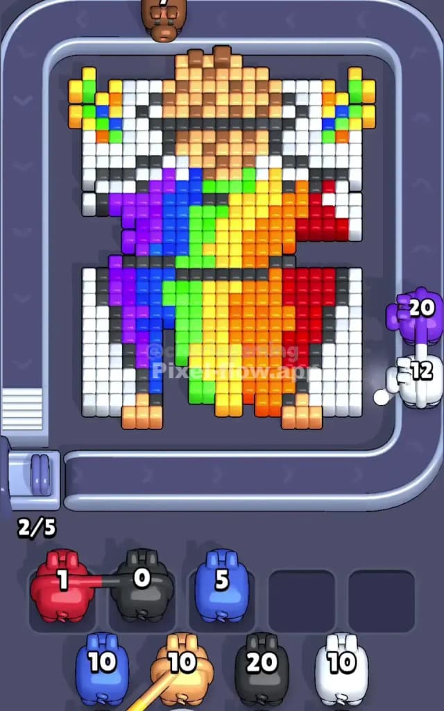 Pixel Flow Level 448 Solution 1