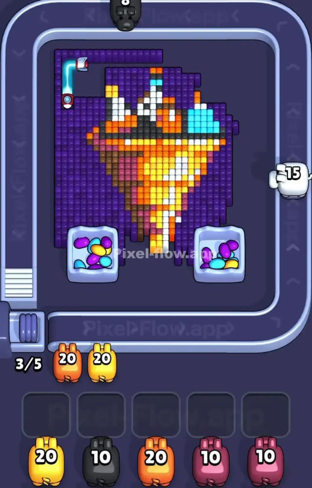 Pixel Flow Level 1242 Solution 1