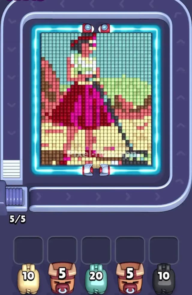 Pixel Flow Level 1744 Gameplay