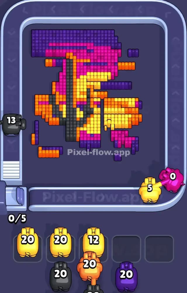 Pixel Flow Level 1086 Solution 2