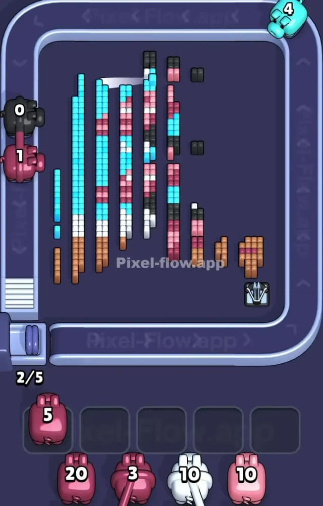 Pixel Flow Level 1598 Solution 1