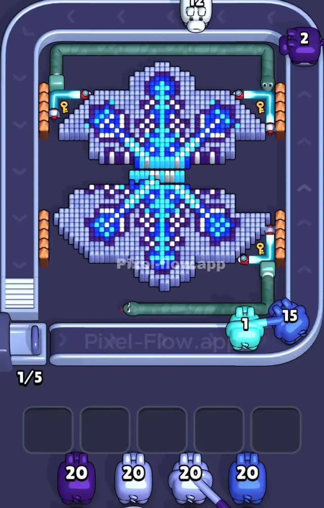 Pixel Flow Level 899 Solution 1