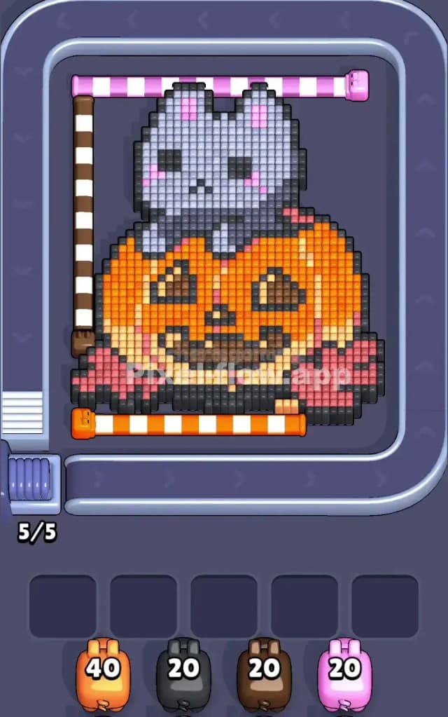 Pixel Flow Level 195 Gameplay