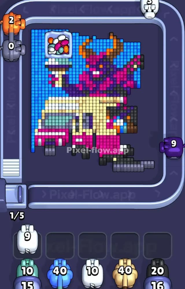 Pixel Flow Level 1338 Solution 1