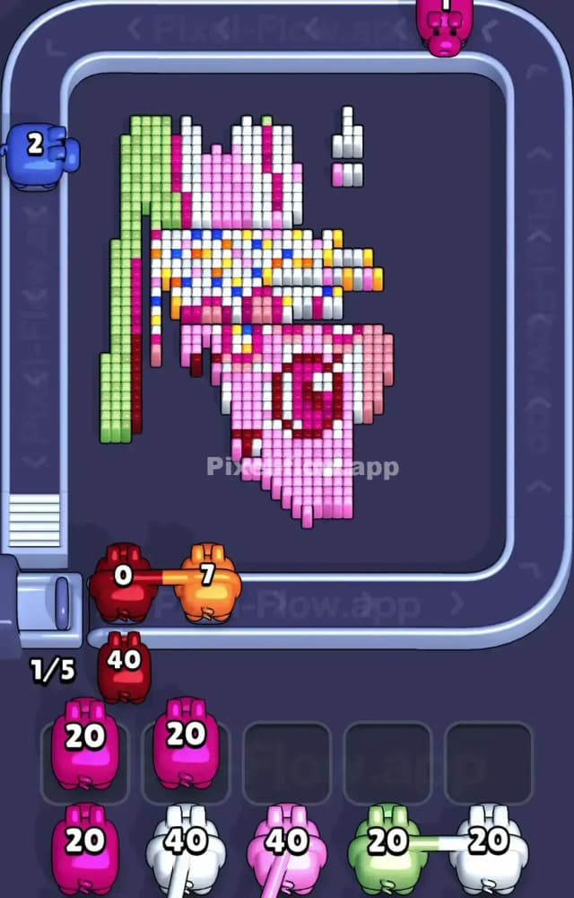 Pixel Flow Level 1275 Solution 2