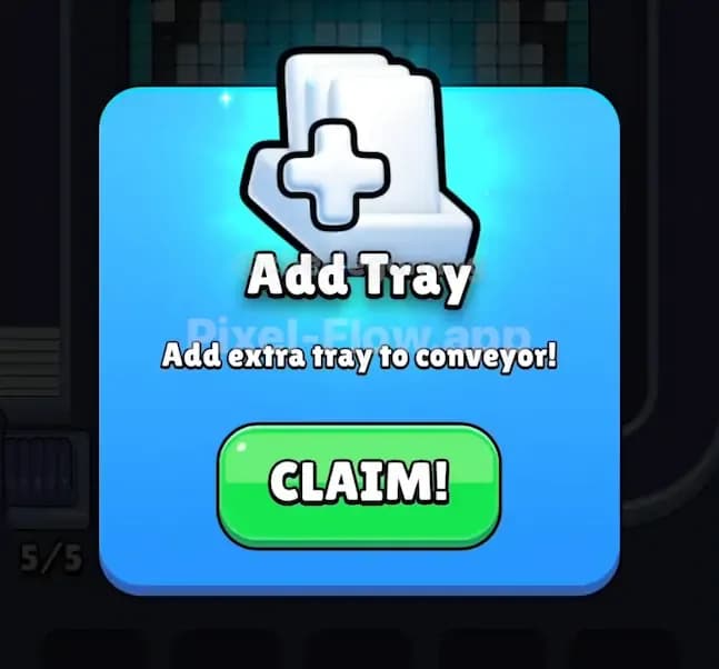 Pixel Flow Power Ups: Add Tray