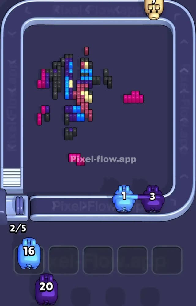 Pixel Flow Level 1293 Solution 3